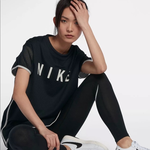 Nike Sportswear Short Sleeve Mesh Dress - Picture 5 of 7